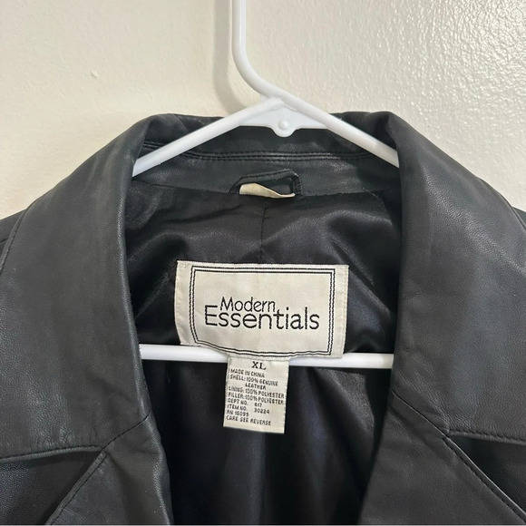 Vintage Genuine Leather XL trench coat - Picture 3 of 4